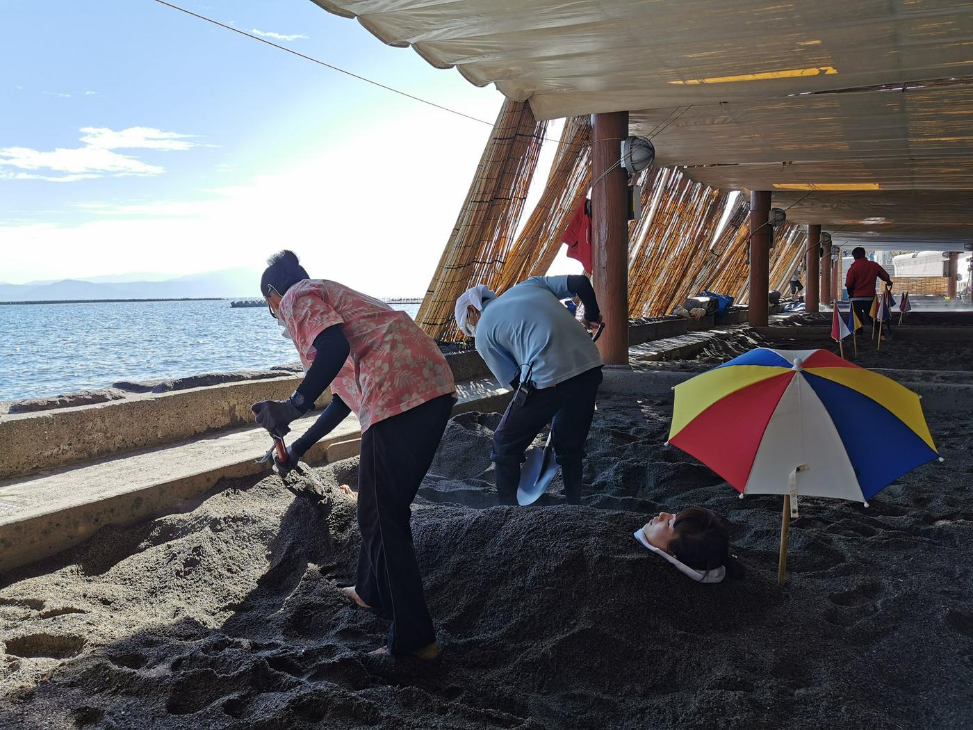 指宿天然砂むし温泉　© K．P．V．B