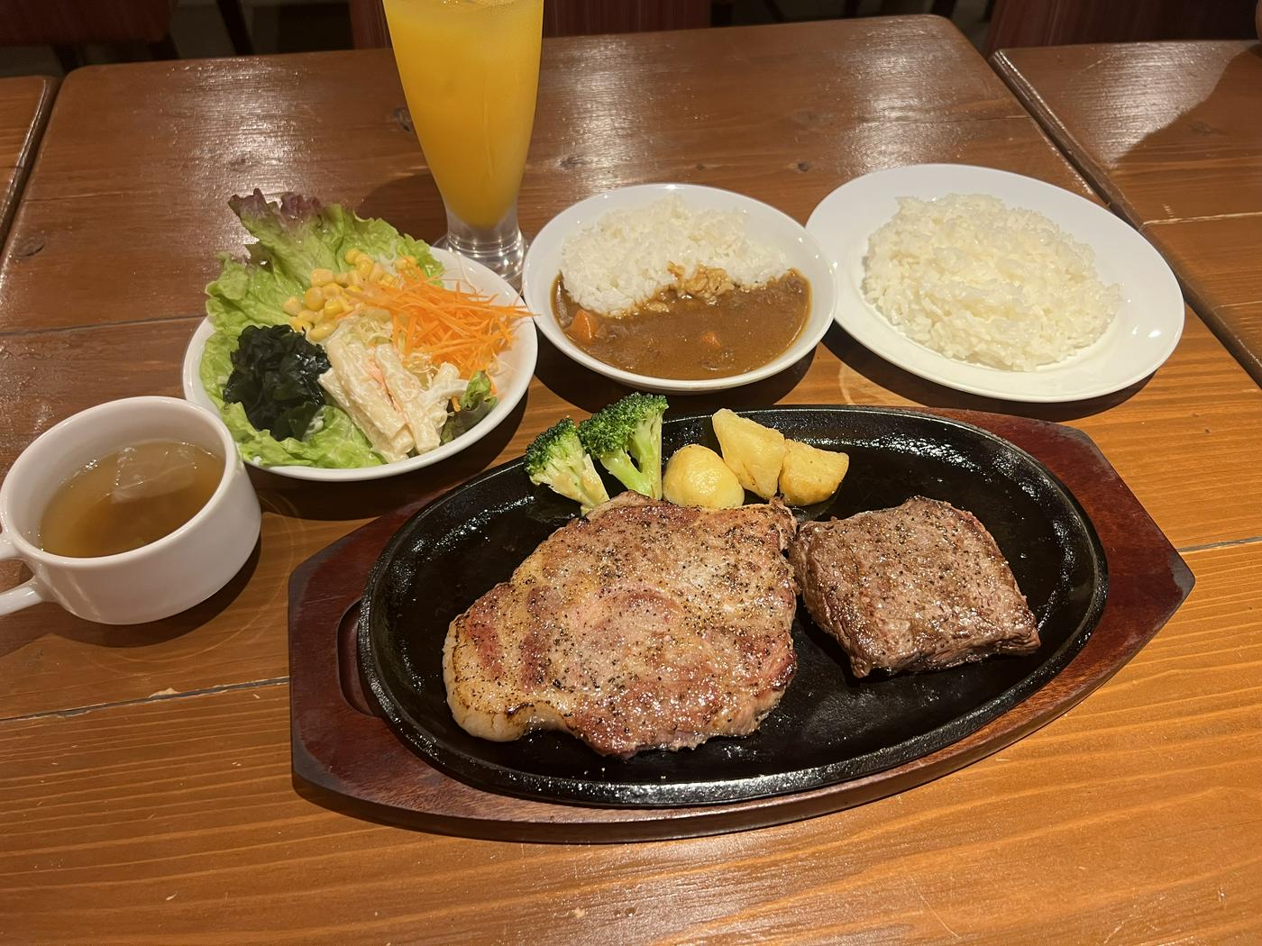 沖縄ステーキセットプラン JUMBO STEAK HAN'S（ジャンボステーキハンズ）