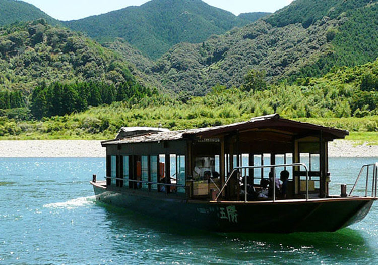 屋形船 四万十の碧