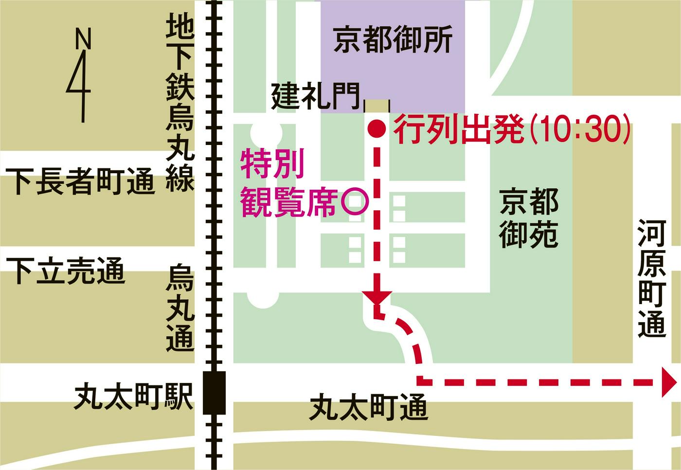 観覧席設置場所地図